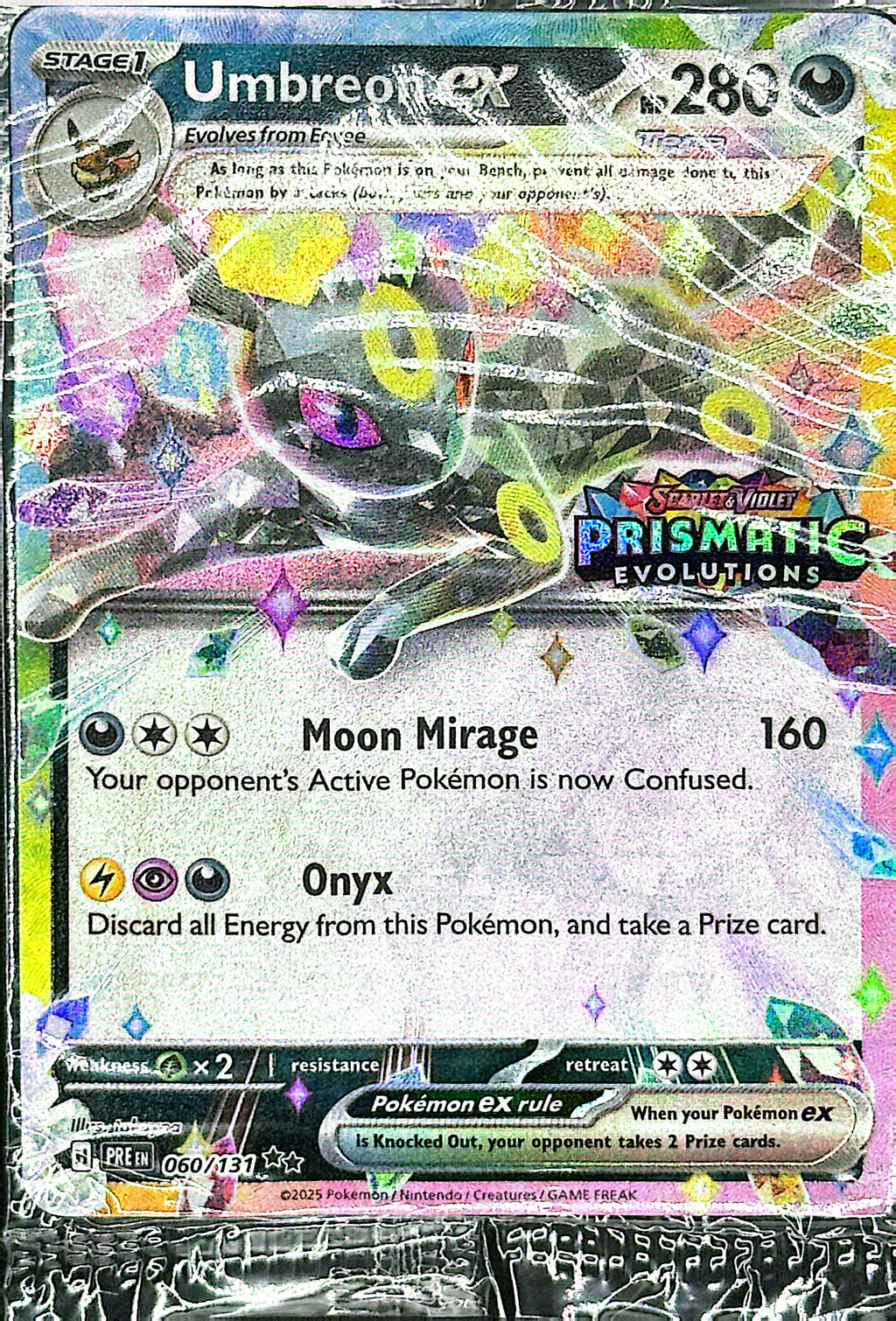 Umbreon ex – 060/131 (Prismatic Evolutions Stamp) SEALED