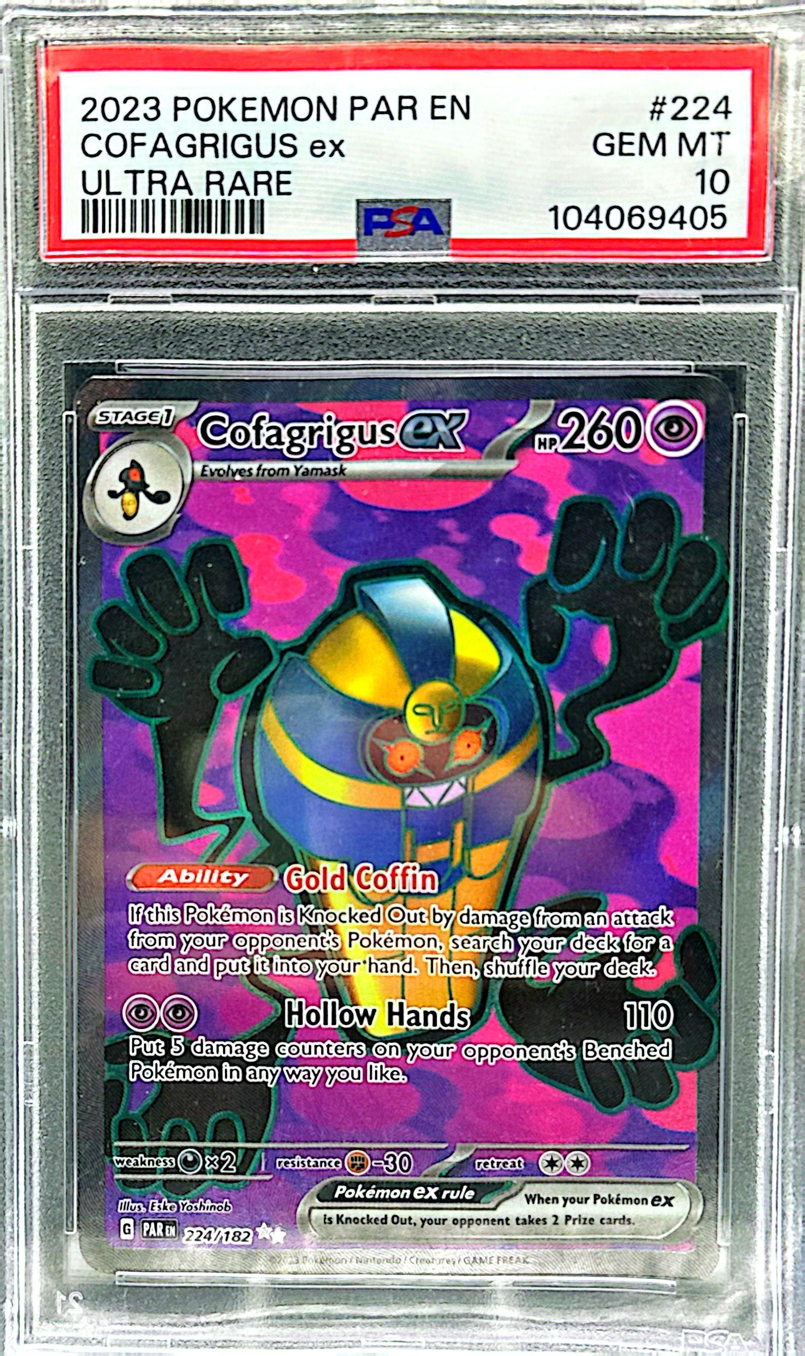 Cofagrigus ex – PSA 10 GEM MINT (Ultra Rare #224)