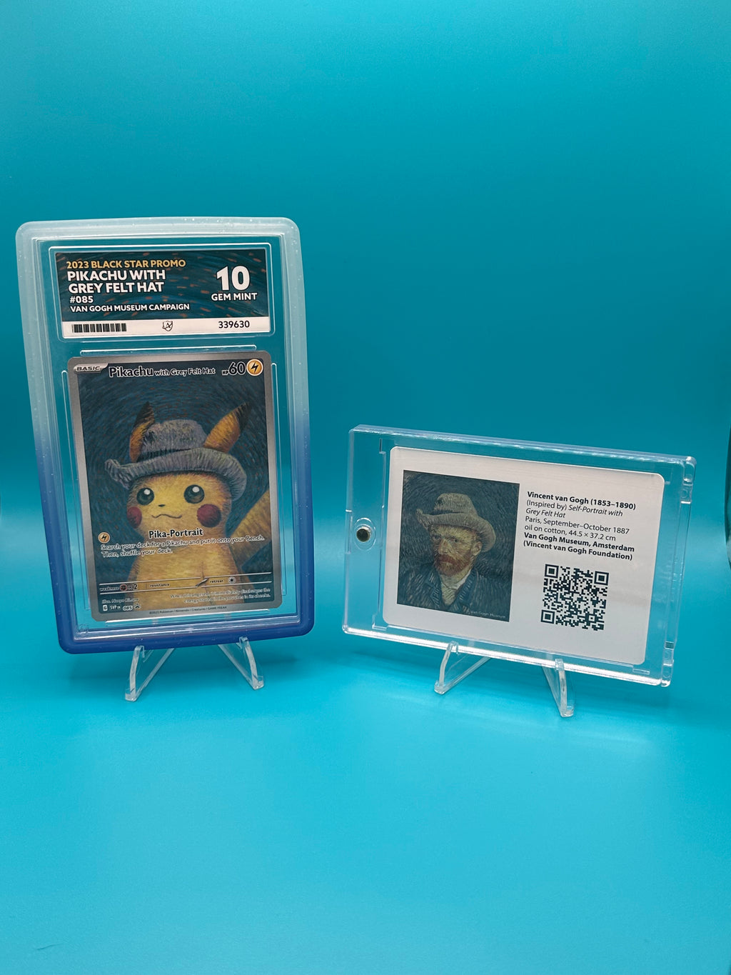 Pikachu with Grey Felt Hat – ACE Graded 10 (Van Gogh Museum Promo)