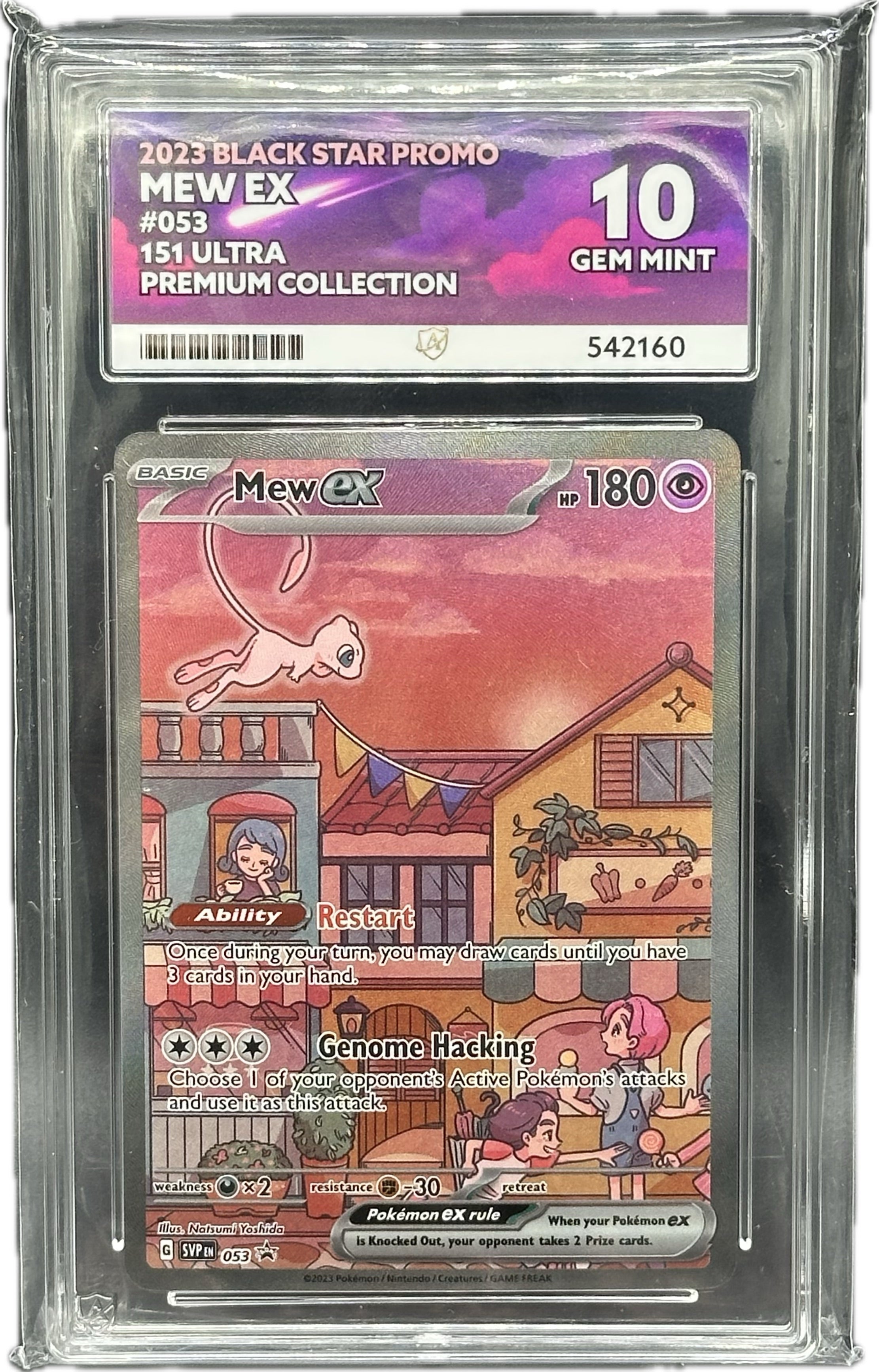 Mew ex – ACE 10 GEM MINT (#053 – 151 Ultra Premium Collection Promo)